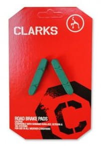 Wkładki hamulcowe CLARK'S CP231 SZOSA (Shimano, Campagnolo, Do obręczy ceramicznych) 52mm zielone