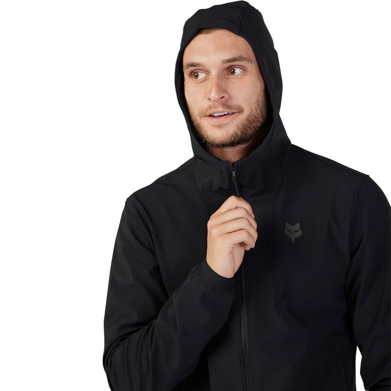 BLUZA ROWEROWA Z KAPTUREM FOX RANGER FIRE BLACK XL