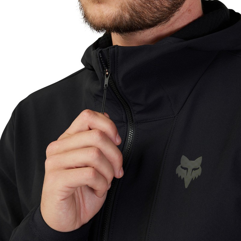 BLUZA ROWEROWA Z KAPTUREM FOX RANGER FIRE BLACK XL