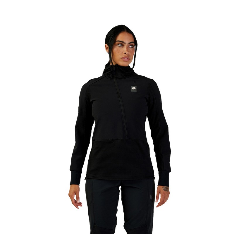 BLUZA ROWEROWA FOX LADY DEFEND THERMAL BLACK S