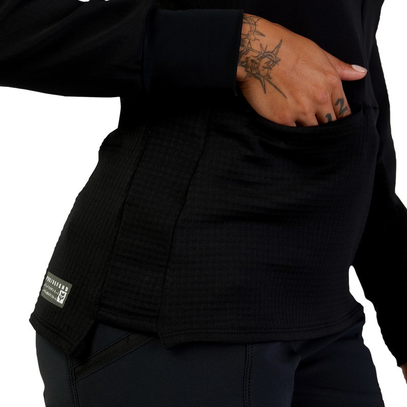 BLUZA ROWEROWA FOX LADY DEFEND THERMAL BLACK L