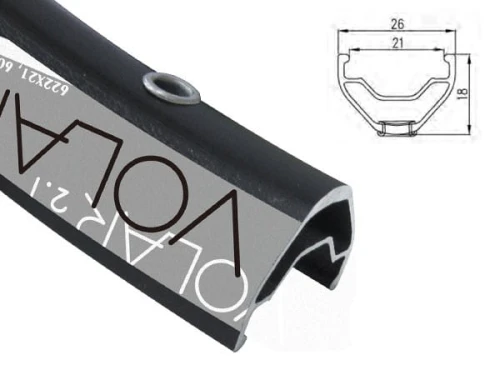 Obręcz mtb ALEXRIMS VOLAR 2.1 27.5"x32otw. Tubeless Ready H.tarczowy kapslowana czarna (NEW)