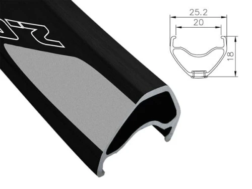 Obręcz mtb ALEXRIMS EVO 2.0 27.5"x32otw. Tubeless Ready H.tarczowy kapslowana czarna (DWZ)