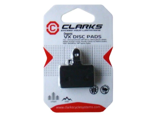 Klocki hamulcowe CLARKS dla SHIMANO/TEKTRO & TRP (Shimano Deore M515, M475, M525, M465, M495, Tektro Draco, Dorado, Orion, Auriga, Aquila, HDC300, TRP