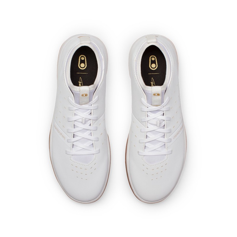 BUTY CRANKBROTHERS STAMP STREET LACE WHITE/GOLD - GUM OUTSOLE 6.5 (39 EU)