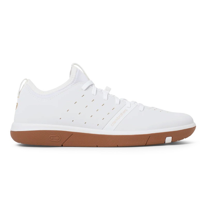 BUTY CRANKBROTHERS STAMP STREET LACE WHITE/GOLD - GUM OUTSOLE 7.5 (40 EU)