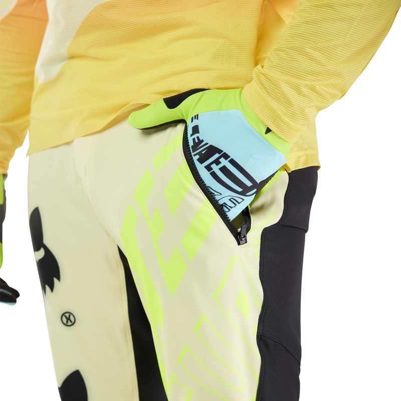 SPODNIE ROWEROWE FOX FLEXAIR ELEVATED LEMONADE 34