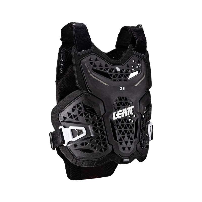 BUZER JUNIOR LEATT 2.5 HYBRID BLACK (134-146CM) S/M