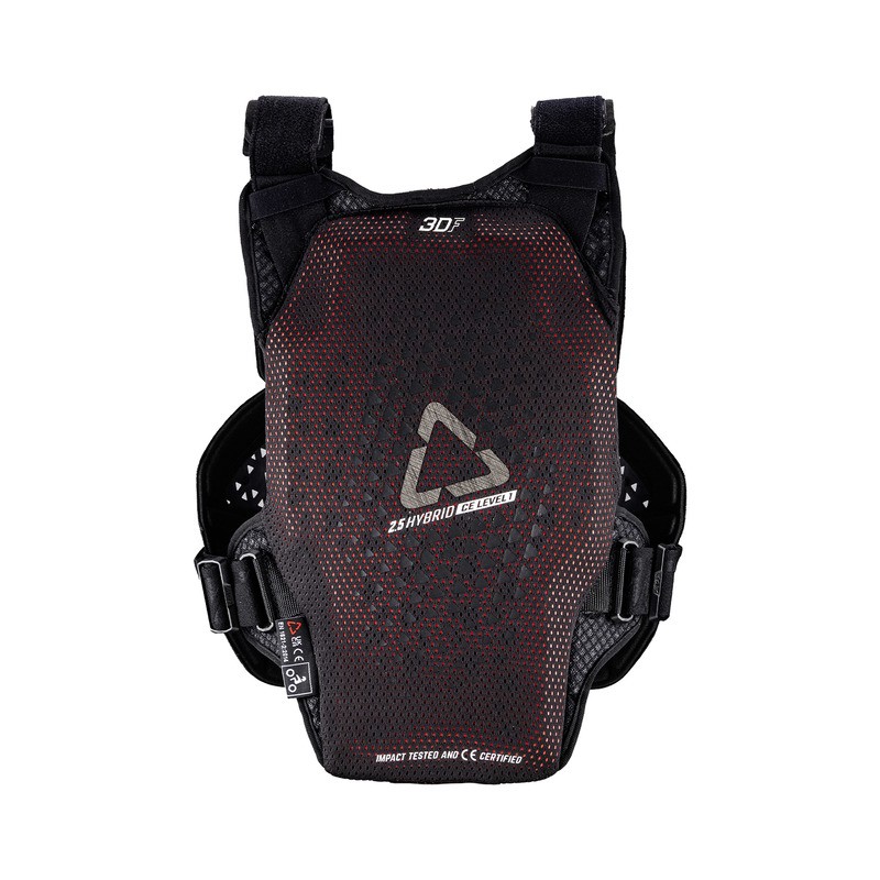 BUZER JUNIOR LEATT 2.5 HYBRID BLACK (134-146CM) S/M