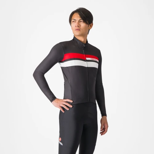 Bluza kolarska Lineare, light black/red/white, rozmiar M (towar nowy)