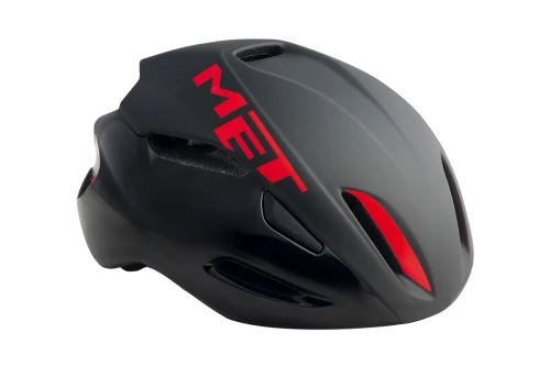Kask MANTA M czarno-czerwony, nowy