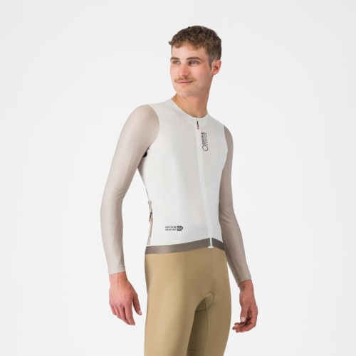 Koszulka kolarska Corretto LS, ivory/clay-black, rozmiar L