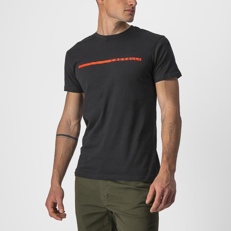 T-Shirt Ventaglio, czarny, rozmiar M