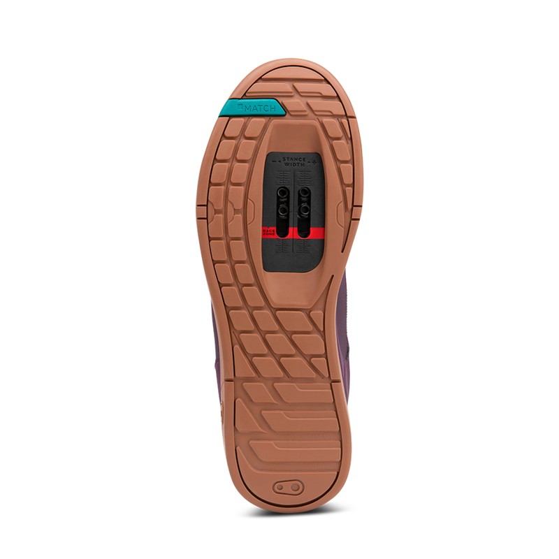 BUTY CRANKBROTHERS MALLET LACE PURPLE TEAL BLUE - GUM OUTSOLE 11.5 (45 EU)