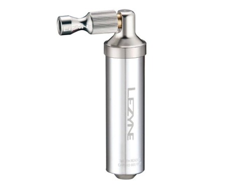 Pompka ręczna LEZYNE ALLOY DRIVE CO2 + 1x nabój gazowy 16g srebrna (NEW)