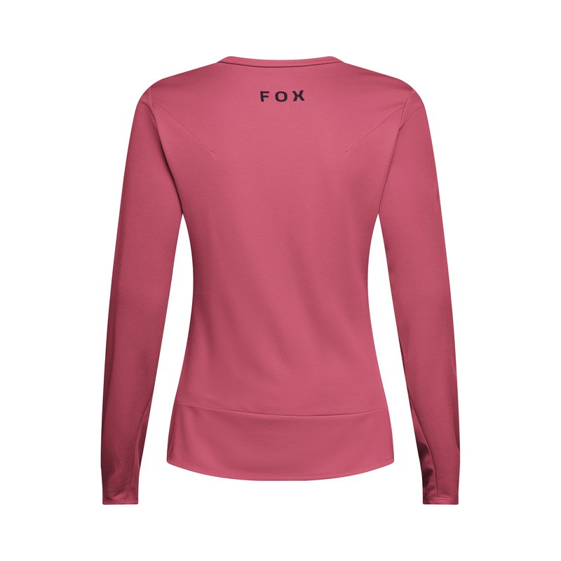 KOSZULKA ROWEROWA Z DŁUGIM RĘKAWEM DAMSKA FOX RANGER WORDMARK HEAD BERRY XS