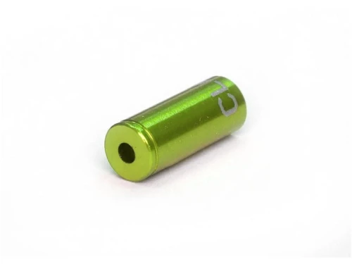 Końcówka pancerza hamulca CLARK'S 5mm CNC aluminium 100szt zielone
