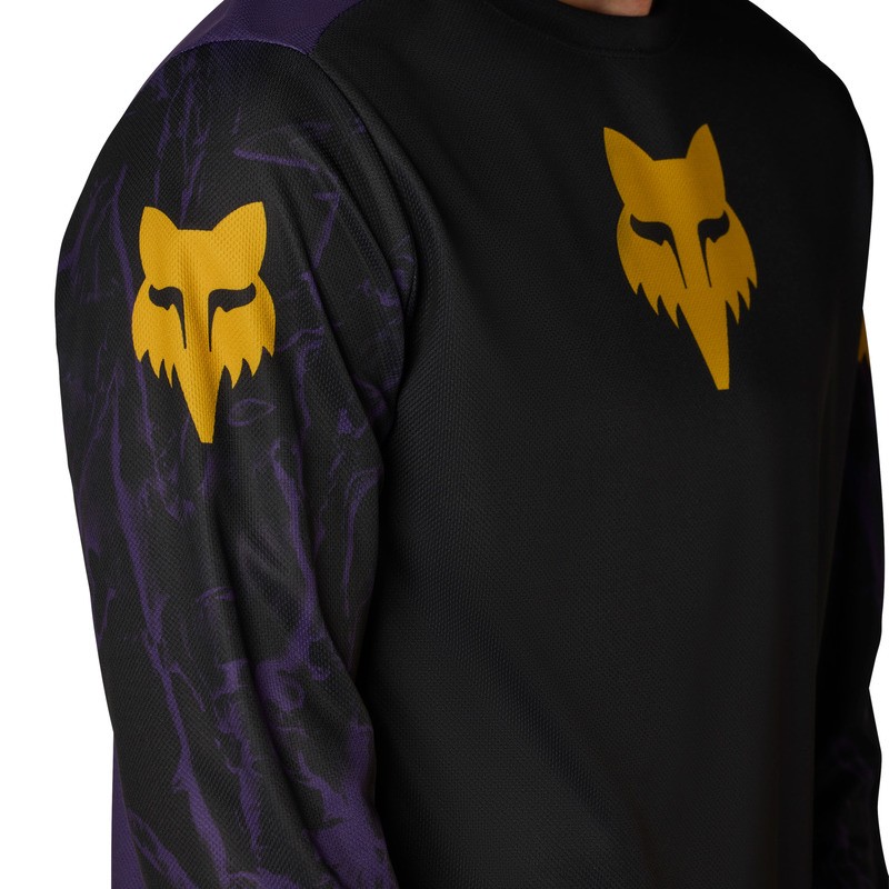 KOSZULKA ROWEROWA Z DŁUGIM RĘKAWEM FOX RANGER IMG PRINT PLUM L