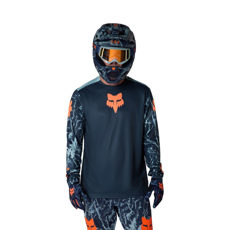 KOSZULKA ROWEROWA Z DŁUGIM RĘKAWEM FOX RANGER IMG PRINT ARCTIC BLUE L