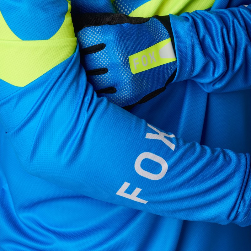 KOSZULKA ROWEROWA Z DŁUGIM RĘKAWEM FOX RANGER TACTILE BLUE JEWEL XL