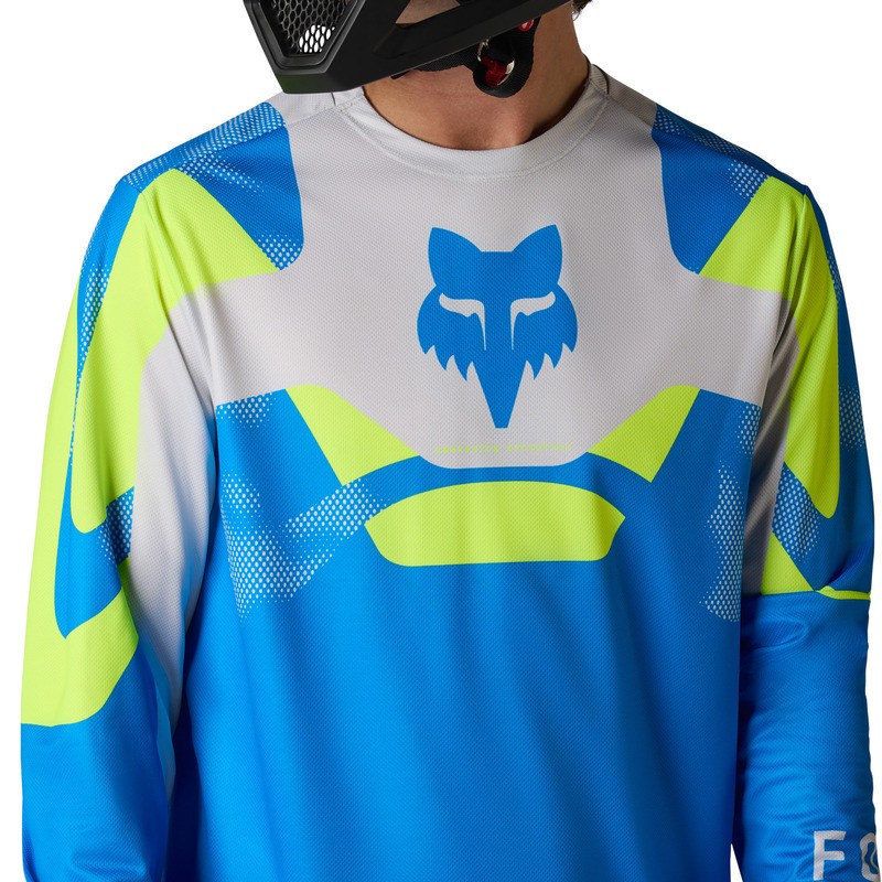 KOSZULKA ROWEROWA Z DŁUGIM RĘKAWEM FOX RANGER TACTILE BLUE JEWEL XXL