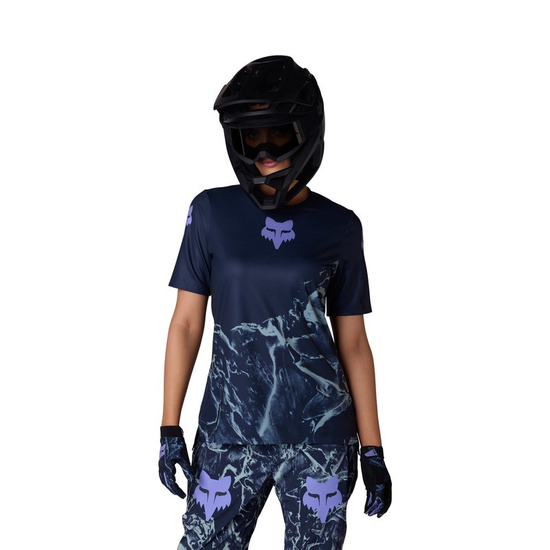 KOSZULKA ROWEROWA DAMSKA FOX RANGER IMG PRINT ARCTIC BLUE S