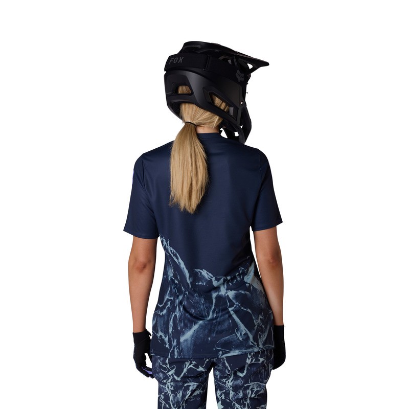 KOSZULKA ROWEROWA DAMSKA FOX RANGER IMG PRINT ARCTIC BLUE S