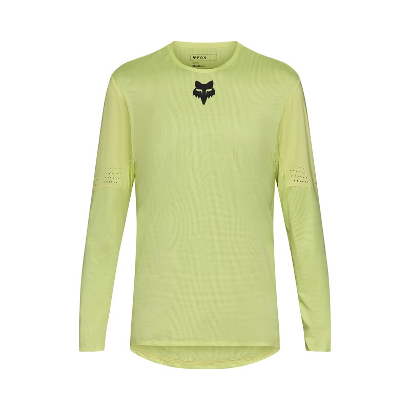KOSZULKA ROWEROWA Z DŁUGIM RĘKAWEM FOX FLEXAIR LIME XL