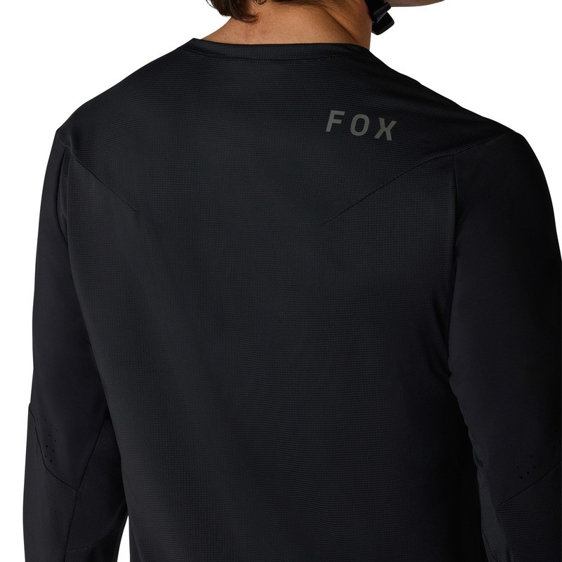 KOSZULKA ROWEROWA Z DŁUGIM RĘKAWEM FOX FLEXAIR BLACK S