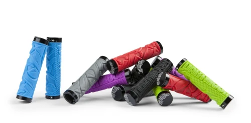 Chwyty kierownicy Roots 130mm, czerwone