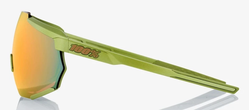 Okulary 100% RACETRAP Matte Metallic Viperidae - Bronze Multilayer Mirror Lens (Szkła Brązowe Lustrzane Wielowarstwowe, LT 17% + Szkła Przeźroczyste,