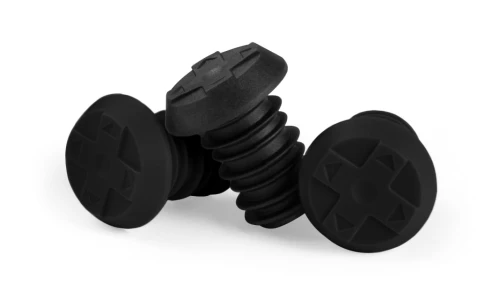 Korki do chwytów kierownicy Block, czarne